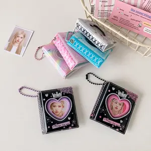 Hisocute الأصلي 2 بوصة قلادة PP PVC غطاء بطاقة هوية النساء تخزين الصور للحب جوفاء مصنوعة من البلاستيك - Product Image 3