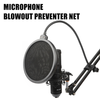 Microphone d'enregistrement en direct Blowout Preventer Embouchure Cap Condensateur Moving-coil Microphone Blowout Preventer Net