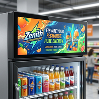 Écran LCD Barre Allongé ODM 19 22 28.6 35 50 Pouces avec Tactile Capacitif Full HD pour Magasins de Détail et Centres Commerciaux