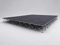 Scène portable avec estrade pliable en alliage d'aluminium, plateforme de scène pliable intelligente pour événements et concerts en plein air
