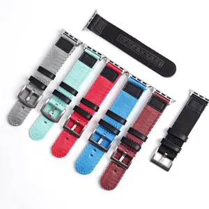 Heavy Duty Nylon Assista Straps duas peças Nylon Trançado Watch Band 22mm Para apple watch nylon strap