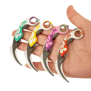 Llavero Valorant Modelo Pistola <span class=keywords><strong>Cuchillo</strong></span> Serie de Juego Champions Karambit <span class=keywords><strong>Reaver</strong></span> Guardian Camviar Valores a Peso Chileno Cuchillos Valor - Product Image 1
