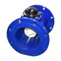 Large Diameter Woltmann Digital Water Meter IP68 OEM Low Pressure Loss Flow Meter for Farm Industrial Water Pipeline Monitoring