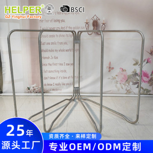 Helper Stainless Steel Floor Standing <b>Clothes</b> Drying <b>Rack</b> Rectangle Single Bar Mobile Indoor Outdoor Use - Product Image 3