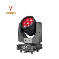 Projecteur LED mobile à zoom 7*60W IP65 étanche pour extérieur, lumière de scène mobile à couleurs