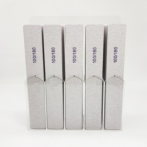 Limes à <span class=keywords><strong>ongles</strong></span> rondes réutilisables Zebra double face japonaises de haute qualité 100/180 avec papier de verre japonais - Product Image 3