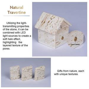 <b>Touch</b> Control Natural Stone <b>Table</b> <b>Lamp</b> Portable USB Rechargeable Bedside <b>Lamp</b> with Warm Ambient Light for Bedroom Living Room - Product Image 6