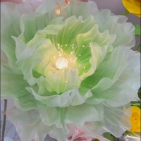 Décoration géante LED en forme de fleur pour l'entrée de mariage, la cabine photo et le jardin féerique