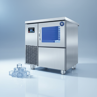 Machine à glaçons commerciale de comptoir avec compresseur SECOP, commande PLC, pompe à eau, moteur, capacité de 40 kg, facile à utiliser