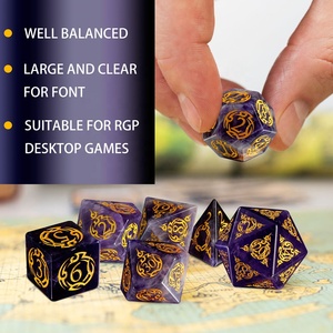 Personnalisé mdn RPG <span class=keywords><strong>d</strong></span>és polyédriques violet pierre précieuse D4 D6 D8 D10 <span class=keywords><strong>D</strong></span> % D12 D20 pierre naturelle pour donjons dragons plateau de jeu - Product Image 2