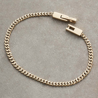 Bracelet chaîne cubaine en acier inoxydable 316 de l'usine Xinyashang, bracelet à maillons, logo personnalisé, plaqué or 18 carats, fermoir réglable