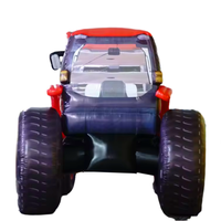 Modèle de voiture de véhicule gonflable personnalisé en PVC en tissu Oxford, tracteur gonflable dans les gonflables publicitaires