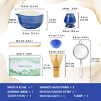 Ensemble de matcha en porcelaine de qualité alimentaire, design Japandi, écologique, durable, résistant à la chaleur, personnalisable, avec fouet en bambou