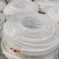 Ensemble de tuyaux en cuivre isolés de 3/8 pouce et 5/8 pouce pour systèmes de climatisation split et de réfrigération HVAC