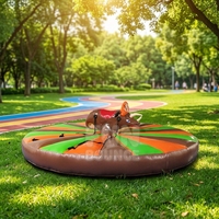 Jeu de taureau gonflable vibrant - Matériau PVC écologique pour sports et jeux de plein air
