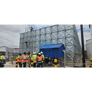 Réservoir d'<span class=keywords><strong>eau</strong></span> modulaire en panneaux d'acier galvanisé à chaud <span class=keywords><strong>de</strong></span> 50 000 litres pour la récupération des eaux <span class=keywords><strong>de</strong></span> <span class=keywords><strong>pluie</strong></span> avec garantie d'un an, certifié ISO 9001 - Product Image 6