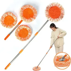 DS1363 360 Rotatable Adjustable Cleaning Mop Sunflower Chenille Floor Mop with Long Handle Spinning Mop for Floor Cleaning