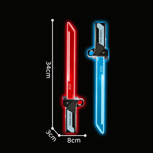 Juguetes de Sables de Luz Conectables y Extensibles, Espadas Dobles, Sable de Luz Oscuro, Juguetes de Espada Corta LED, <span class=keywords><strong>Armas</strong></span> - Product Image 4