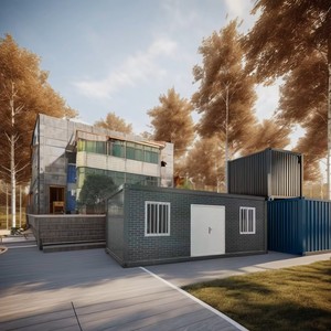 Casa Prefabricada de Diseño Chino JHCE, Contenedor Individual con Baño, Fácil de Transportar, Temporal, para Obras de Construcción - Product Image 2