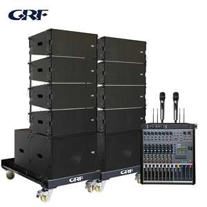 Sistema Audio Personalizzabile, Soluzione Professionale, Altoparlante Line Array Attivo a Due Vie con Doppio Woofer da 10 Pollici per <span class=keywords><strong>DJ</strong></span> e Performance sul Palco - Product Image 1