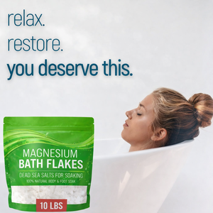 Flocons de magnésium pour bain, marque privée OEM, 10 lb, chlorure de magnésium, sels minéraux de la mer Morte pour bains relaxants - Product Image 2