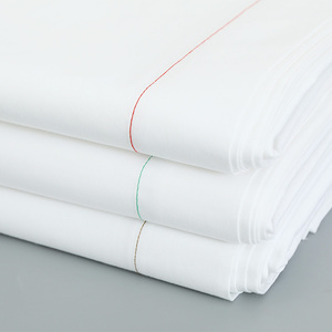 <span class=keywords><strong>Percale</strong></span> simple jetable 200TC 2 "<span class=keywords><strong>drap</strong></span> <span class=keywords><strong>plat</strong></span> d'hôtel d'ourlet pour l'usage d'hospitalité - Product Image 1