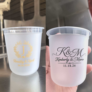 Vasos de Plástico Personalizados con Logotipo para Bodas, Fiestas y Eventos Deportivos, de 16oz, 14oz y 12oz, con Diseño de Balón de Fútbol, Material PP Esmerilado - Product Image 6