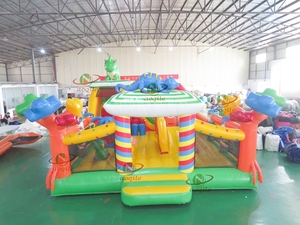 Thương mại lớp <span class=keywords><strong>Inflatable</strong></span> thư bị trả lại nhà với trượt-nhiệm vụ nặng nề ngoài trời không thấm nước nhảy lâu đài cho trẻ em sinh nhật thuê - Product Image 5