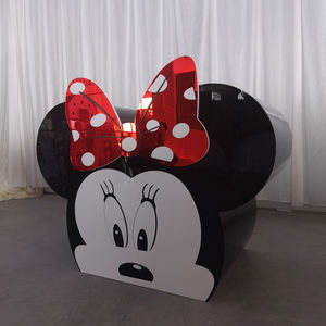 Mostrador de Barra Mini Personalizado Moderno de PVC Acrílico, Mesa de <span class=keywords><strong>Minnie</strong></span> Mouse, Soportes para Tartas para Bodas y Eventos - Product Image 2