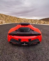 Body Kit Serat Karbon Kering Ferrari SF90, Diffuser Spoiler Bibir Depan Serat Karbon SF90 RY, Side Skirt, Fender SF90