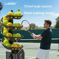 Machine de lancer de balles universelle pour tennis et pickleball, avec télécommande, entraîneur et filet de récupération, pour l'entraînement individuel des enfants