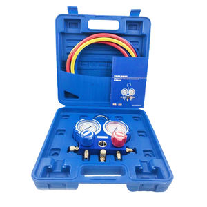 Herramienta HVAC duradera con doble manómetro dial de 68mm y visor para presión de refrigerante - Product Image 6