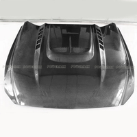 Capot avant en fibre de carbone style KT pour Ford Mustang 2015-2017