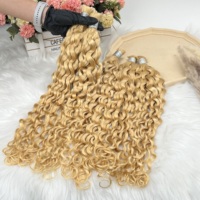Capelli umani grezzi per intrecciare stile Boho, extension di capelli umani 613 Water Wave, 100% vergini brasiliani
