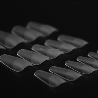 15 Tailles – Faux Ongles en Gel Amande Mat Pré-ponceés Couverture Complète – Pointes Artificielles Épaisses et Solides pour Manucure Fine et Cuticules