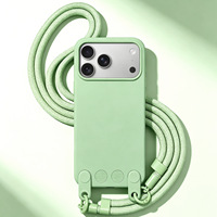 Nouvelle coque de téléphone détachable avec cordon pour iPhone 17 Pro Max, coque intégrale avec sangle pour Apple 17 Air, compatible 16 15 14 13 Plus
