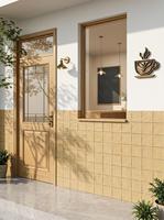 Carrelage carré en porcelaine mate de la série Palermo 125x125 mm, carrelage mural et de sol émaillé à facettes multiples aléatoires