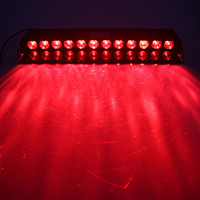 12V araba elektronik flaş ışıkları lamba 12LED acil uyarı ışığı kamyon araç ön camı vantuz yanıp sönen kırmızı/beyaz/mavi işık