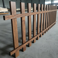 Panneaux de clôture horizontaux en aluminium à lames, faciles à assembler, système modulaire personnalisé pour jardin, balcon, extérieur, cour