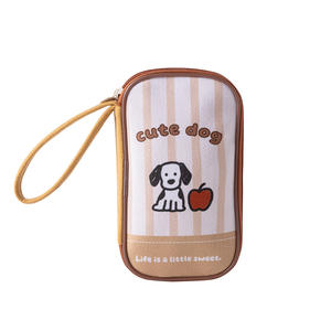 Bolsa de Almacenamiento de Datos con Diseño de Dibujos Animados Multifuncional, Porta Tarjetas Portátil, Cartera de Franela para Pasaporte, Estuche para Lápices Multicapa - Product Image 5