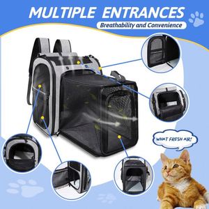 Sac de transport pour chien et chat, échantillon gratuit, pour petits chiens et chats, sac de transport pour animaux de compagnie en peluche douce et confortable, 15,7'' L x 8'' L x 11'' H - Product Image 3