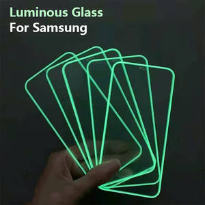 Verre trempé lumineux pour <span class=keywords><strong>Samsung</strong></span> S22+ 21+ FE <span class=keywords><strong>Film</strong></span> de bord luminescent de nuit pour <span class=keywords><strong>Samsung</strong></span> A33 <span class=keywords><strong>Protection</strong></span> d'écran pour A72 A13 A22 <span class=keywords><strong>A32</strong></span> - Product Image 2