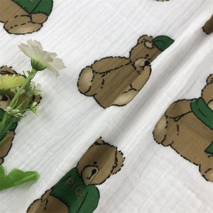 ผ้าห่มผ้ามัสลินทารกแรกเกิดผ้าโปร่งสองชั้นพิมพ์ลายดอกไม้ผ้าฝ้ายออร์แกนิก100% ตามสั่ง - Product Image 3