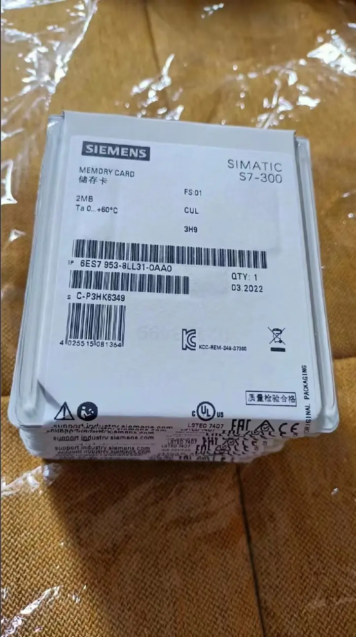 6ES7953-8LL31-0AA0 Siemens S7 Mikrosp eicher karte MMC SIMATIC S7 2MB Speicher karte 8 MB