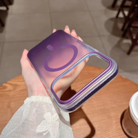 Coque de téléphone magnétique bicolore dégradée pour iPhone 17 Pro Max, résistante au jaunissement, pour iPhone 15 Pro Max