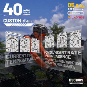 Ordinateur de vélo sans fil GPS, compteur de vitesse de vélo avec écran géant de 2,6 pouces, rétroéclairage automatique, ordinateur de cyclisme ANT - Product Image 4