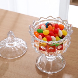 Nuovo Barattolo <span class=keywords><strong>in</strong></span> <span class=keywords><strong>Vetro</strong></span> Colorato Viola <span class=keywords><strong>con</strong></span> Piedistallo Elettroplaccato, Contenitore per Caramelle <span class=keywords><strong>con</strong></span> <span class=keywords><strong>Coperchio</strong></span> <span class=keywords><strong>in</strong></span> <span class=keywords><strong>Vetro</strong></span> - Product Image 3