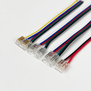 Connecteur de fil LED COB 5 8 10 12 mm, connexion sans soudure FCOB IP20 IP65, bandes LED 2/3/4/5/6 broches, connecteur sans zone sombre - Product Image 5