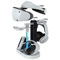 PS VR2 Siège de charge arc-en-ciel magnétique PSVR2 Chargeur de siège à poignée avec lumières RVB éblouissantes Peut être stocké Lunettes Casque