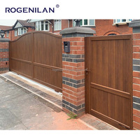 Nouveau Portail Électrique de Jardin Sûr Facile à Entretenir Facile à Installer en Aluminium Contrôlable et Télécommandé